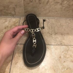 Gemini chain link Tory Burch sandals